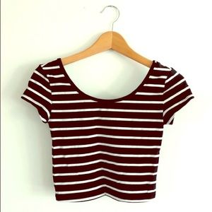 Striped Crop Top